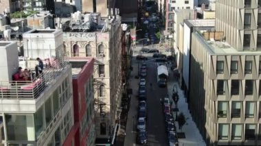 Aerial of the Lower East Side, New York City