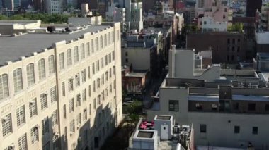 Aerial of the Lower East Side, New York City