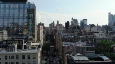 Aerial of the Lower East Side, New York City