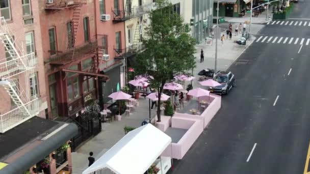 Nyc Upper East Side Antenn — Stockvideo