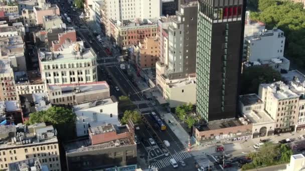 Aerial Lower East Side Nyc Coronavirus Pandemic 2020 — Vídeos de Stock