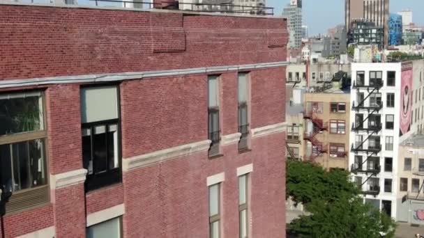 Aerial Lower East Side New York City — Stok video