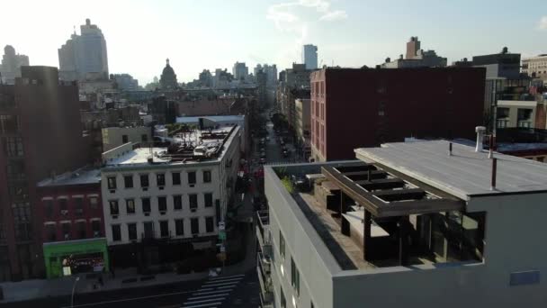 Aerial Lower East Side New York City — Stok video