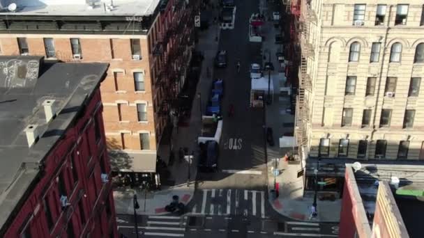 ニューヨーク市ローワーイーストサイドの空中 — ストック動画