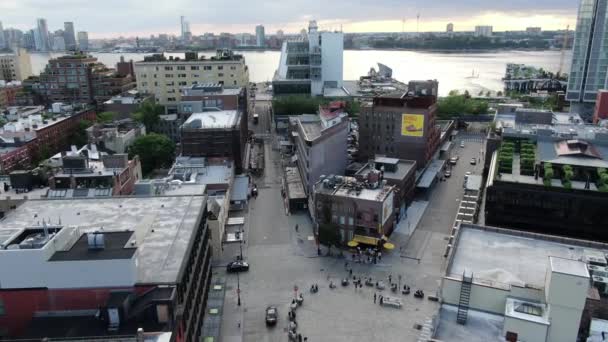 Meatpacking District Aerial Pandemic 2020 — Stockvideo