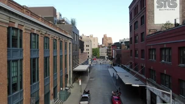 Meatpacking District Aerial Pandemic 2020 — Stockvideo