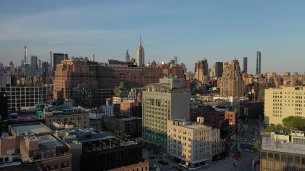 Meatpacking District Aerial Pandemic 2020 — Wideo stockowe