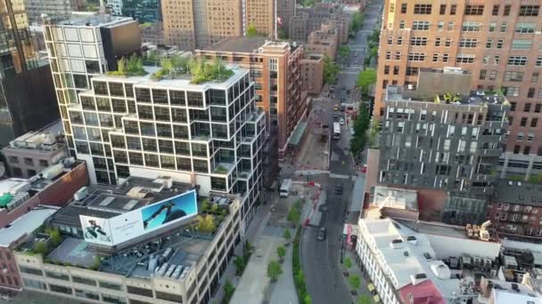 Meatpacking District Aerial Pandemic 2020 — Stockvideo