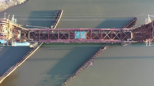 Dron Powietrzny Mostu Wittpenn — Wideo stockowe