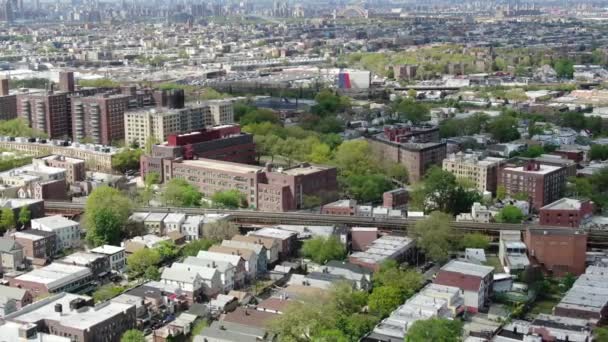 Aerial Flushing Meadows Queens — Stockvideo