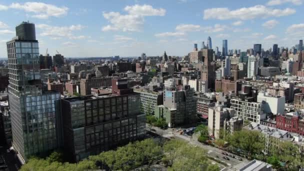 Aerial Lower East Side New York City — Stok video