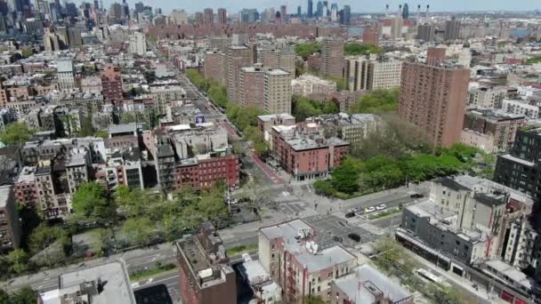 Aerial Lower East Side New York City — Stock video