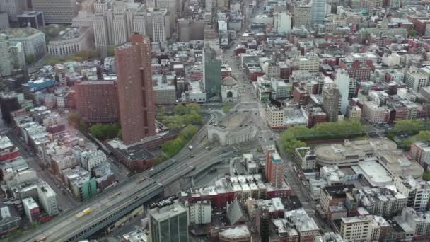 Aerial Lower East Side New York City — Stock Video