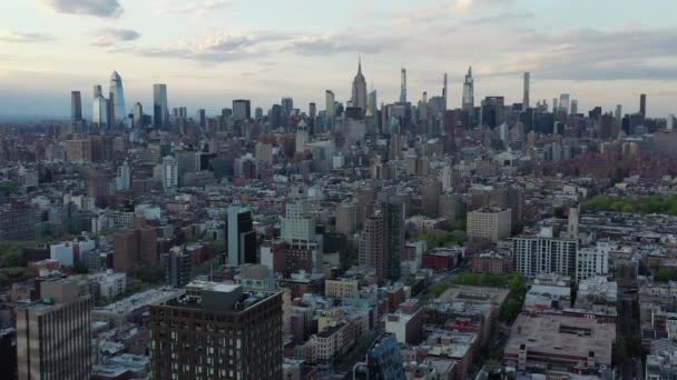 Aerial Lower East Side New York City — Wideo stockowe