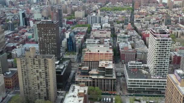 Aerial Lower East Side New York City — стоковое видео