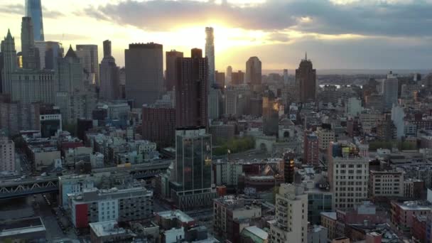 Aérea Del Lower East Side Nueva York — Vídeos de Stock