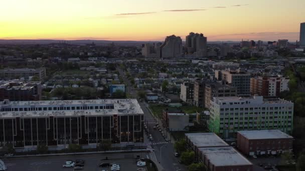 Aerial Dari Jersey City Selama Coronavirus 2020 — Stok Video