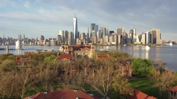 Ellis Island New York Coronavirus Maj 2020 — Stockvideo