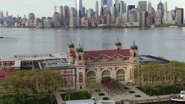 Ellis Island New York Selama Coronavirus Mei 2020 — Stok Video