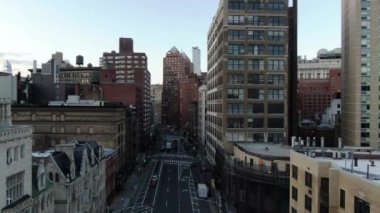 NYC 2020 Manhattan şehir merkezi ve şehir merkezi hava yolları kapatıldı.