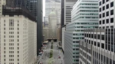 Aerial of Park Avenue, Midtown New York City