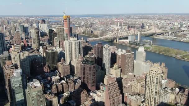 Governor Island Midtown East Nyc Durante Surto Coronavirus Abril 2020 — Vídeo de Stock