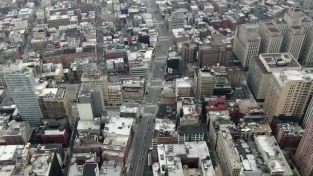 Aerial Lower East Side Nyc Coronavirus Pandemic 2020 — Wideo stockowe