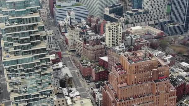 Aerial Lower East Side Nyc Coronavirus Pandemic 2020 — стоковое видео