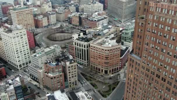 Aerial Lower East Side Nyc Coronavirus Pandemic 2020 – Stock-video