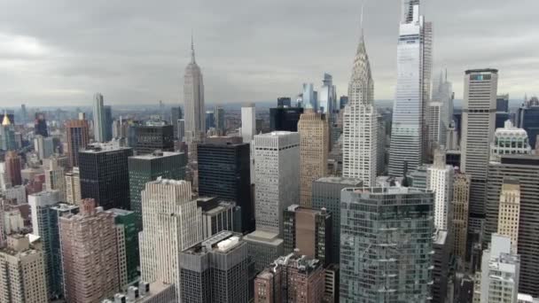 Aerial Park Avenue Midtown New York City — Stockvideo