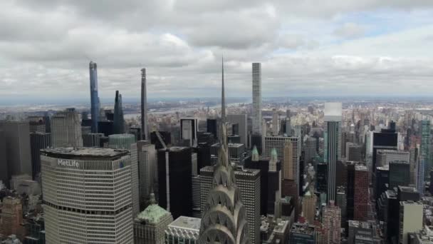 Aerial Park Avenue Midtown New York City — Stok Video