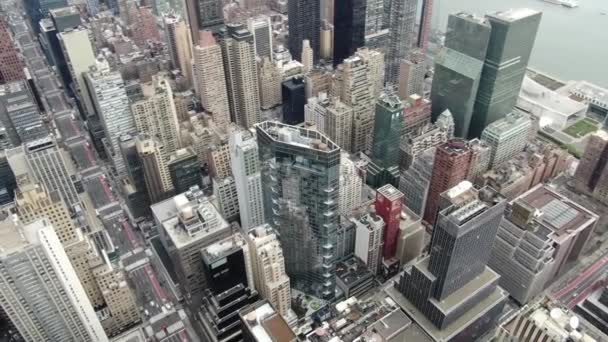 Aerial Park Avenue Midtown New York City — Vídeo de stock