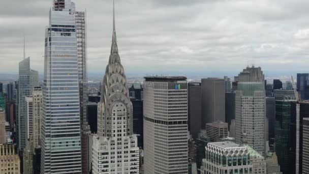 Aerial Park Avenue Midtown New York City — Stockvideo