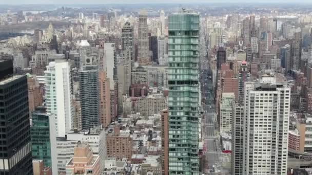 Aerial Park Avenue Midtown New York City — Stock video