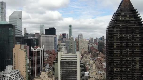 Aerial Park Avenue Midtown New York City — стоковое видео