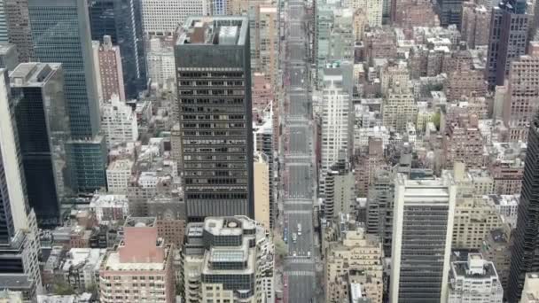 Aerial Park Avenue Midtown New York City — Stock video