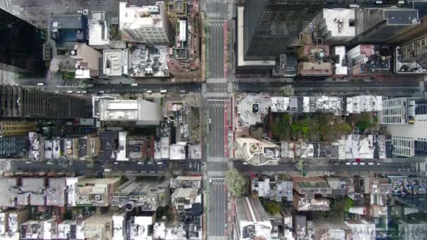 Aerial Park Avenue Midtown New York City – stockvideo