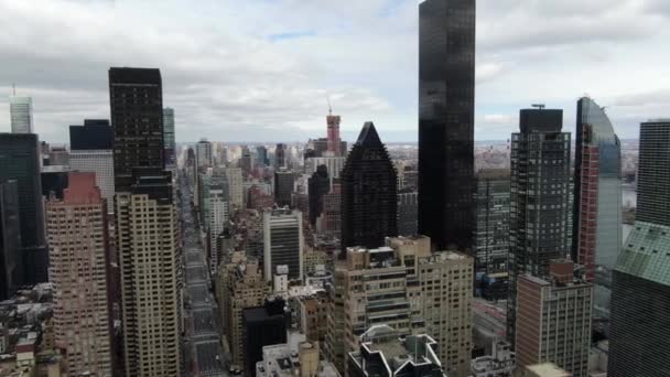 Aerial Park Avenue Midtown New York City — Vídeo de Stock