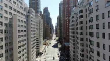 Aerial of Park Avenue, Midtown New York City