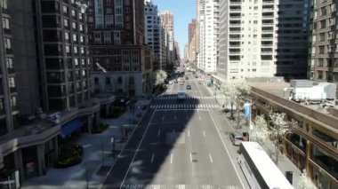 Coronavirus salgını sırasında şehir merkezi New York, Mart 2020