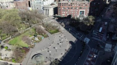 Aerial of Midtown during the Pandemic, 2020