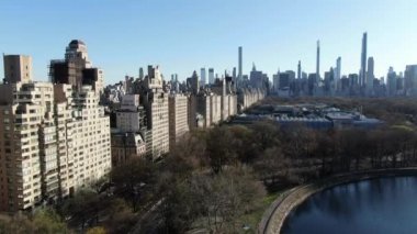 Aerial of Park Avenue, Midtown New York City