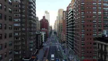 Aerial of Park Avenue, Midtown New York City