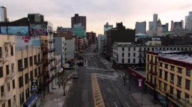Aerial of Downtown, NYC LockDown Pandemic