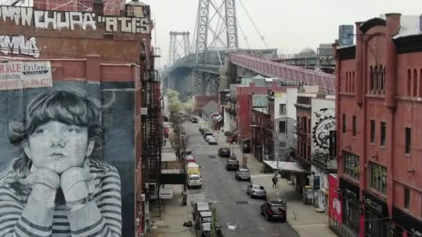 Williamsburg Bridge Brooklyn Coronavirus Outbreak Μάρτιος 2020 — Αρχείο Βίντεο