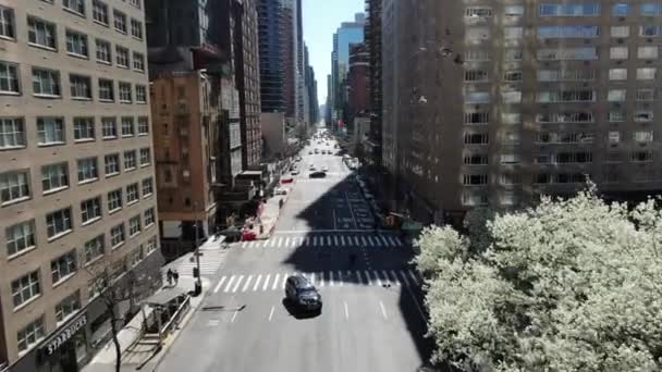 Aerial Park Avenue Midtown New York City — Stockvideo