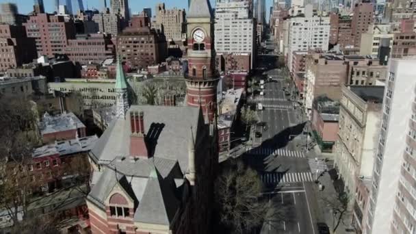 Εναέρια Του West Village Κατά Διάρκεια Της Πανδημίας Του 2020 — Αρχείο Βίντεο