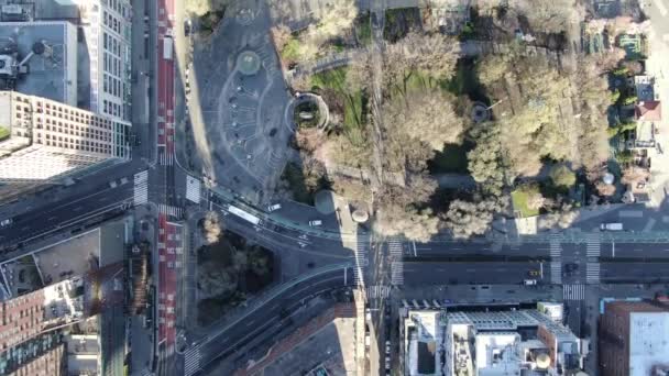 Aerial Union Square New York City Coronavirus Outbreak March 2020 — Wideo stockowe