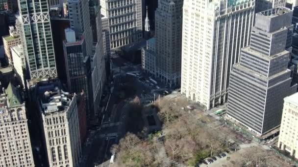 Stadshuset Park New York City Utbrottet 2020 — Stockvideo