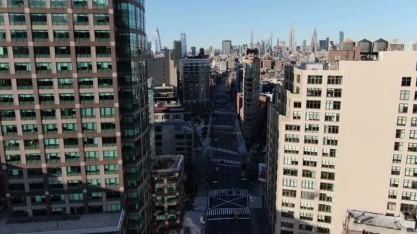 Bajo Manhattan Ciudad Nueva York Durante Brote Coronavirus 2020 — Vídeos de Stock